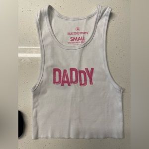 Call Her Daddy merch white crop tank never worn